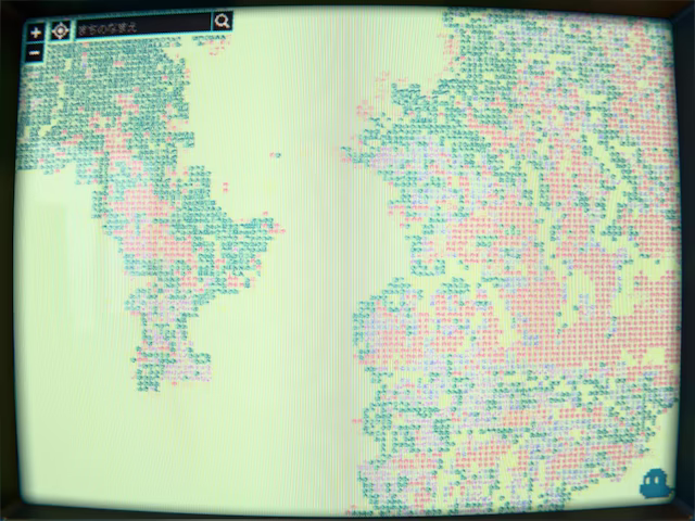 じぱんぐライクの画面：明るい白地のタイルセット